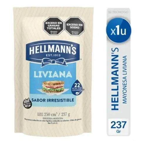 HELLMANNS MAYONESA LIVIANA x237g